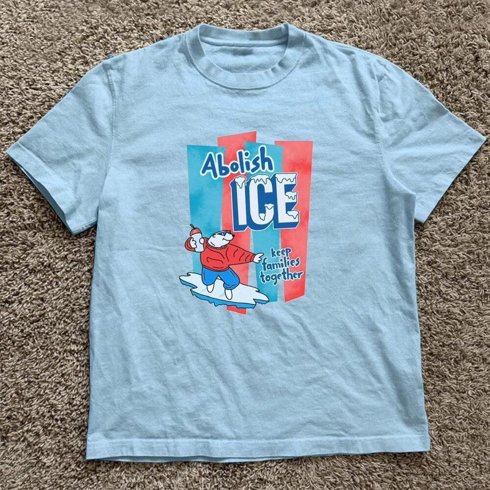 Blue Abolish Ice T Shirt